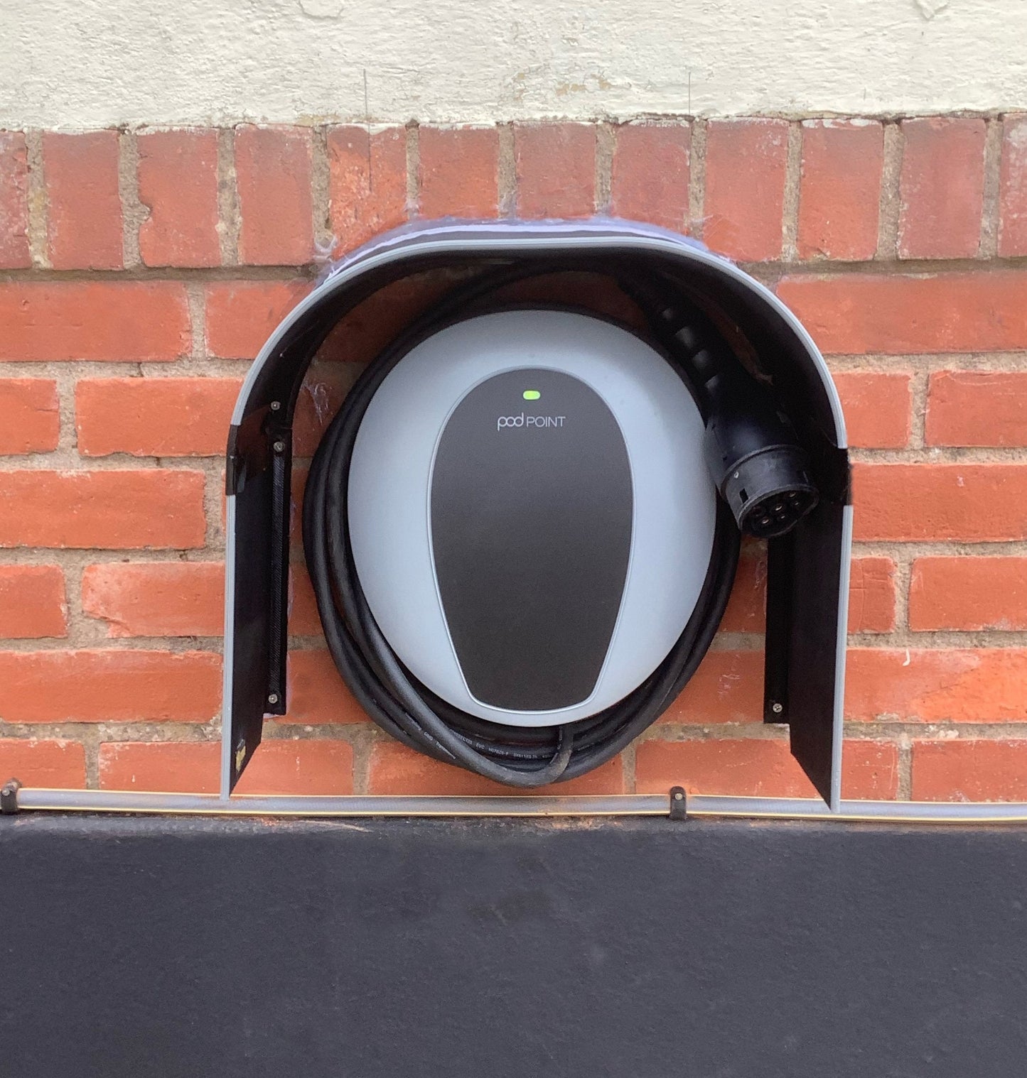 50cm Tethered EV Charger Canopy, All Weather protection and effective Sun Shade