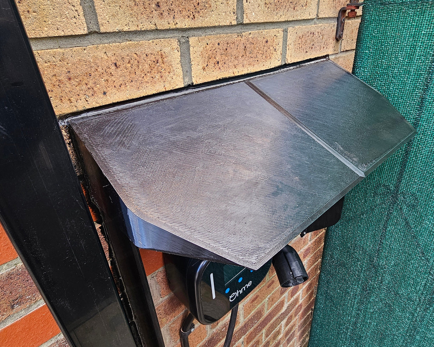 60cm Flat Top EV Charger Canopy with Skirts which effectively shade the charger