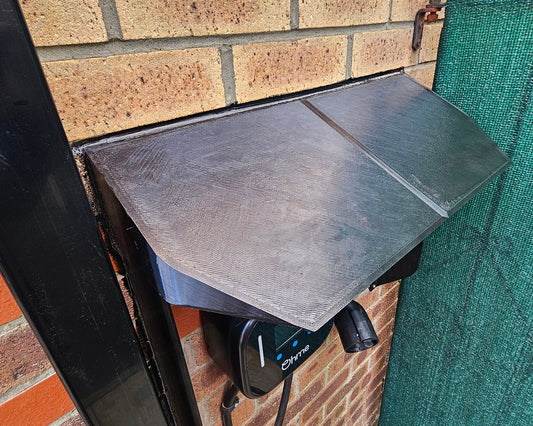 60cm Flat Top EV Charger Canopy with Skirts which effectively shade the charger
