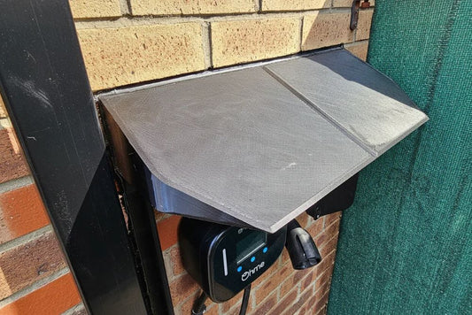 60cm Flat Top EV Charger Canopy with Skirts which effectively shade the charger