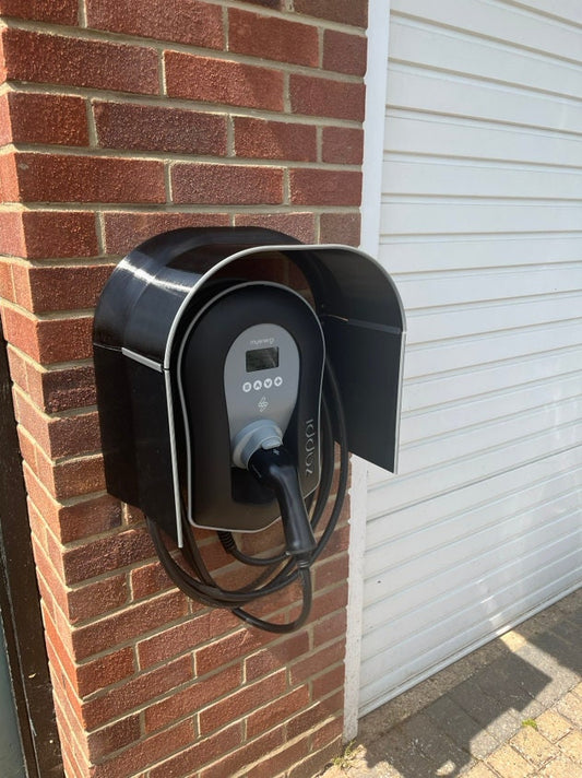 50cm Tethered EV Charger Canopy, All Weather protection and effective Sun Shade
