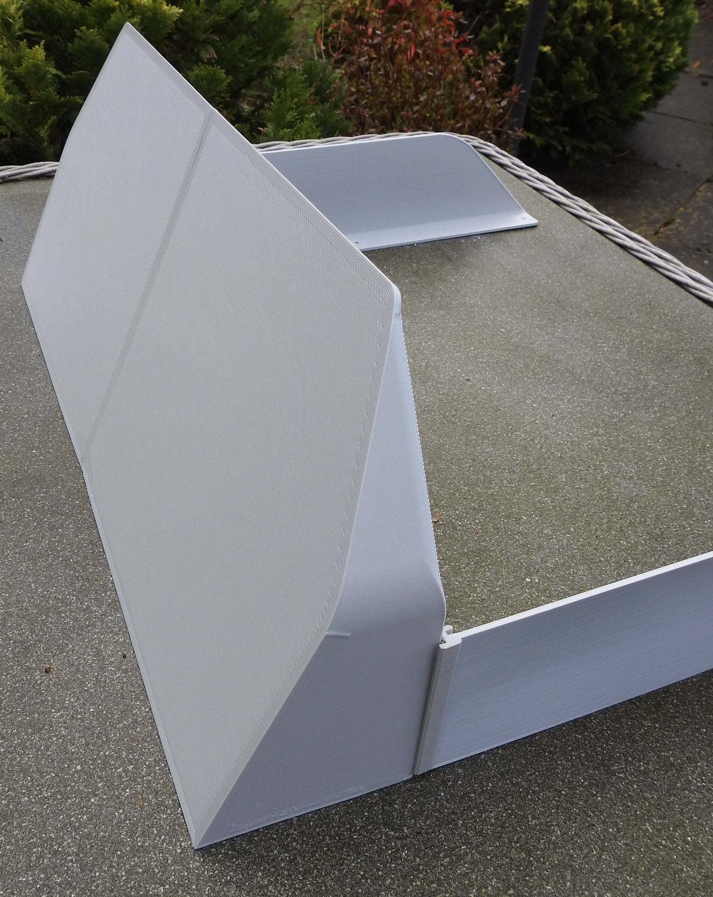 60cm Flat Top EV Charger Canopy with Skirts which effectively shade the charger