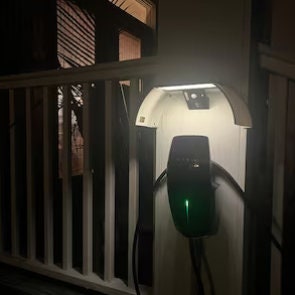 37cm EV Charger Canopy with LED Motion Solar Light