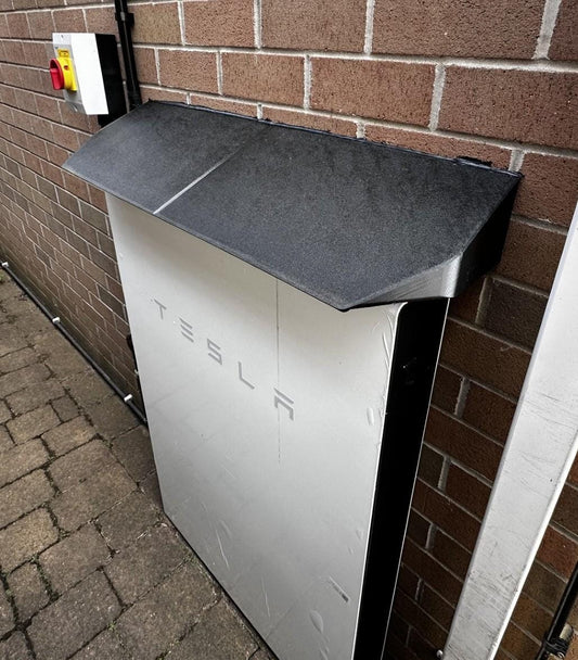 85cm Cover to protect Tesla Powerwall 3. Canopy designed to shade as well as weather protection.