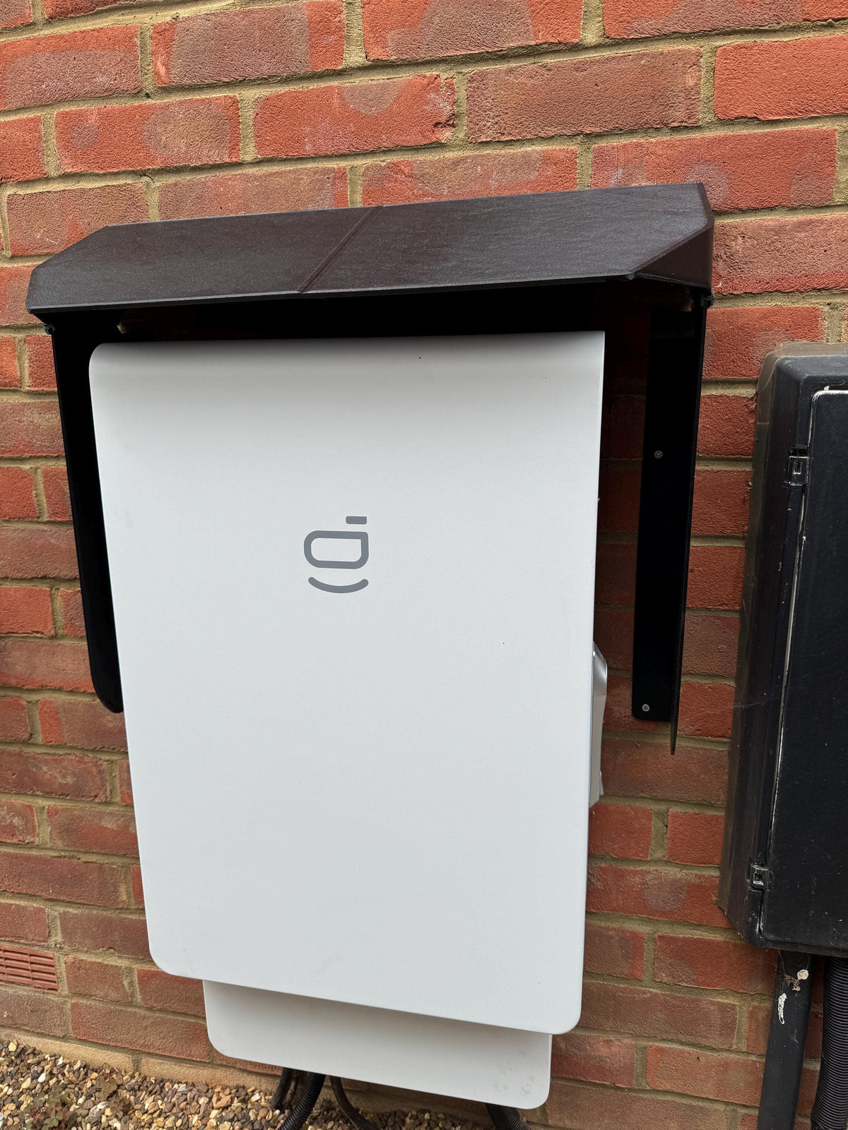 60cm Flat Top EV Charger Canopy with Skirts which effectively shade the charger