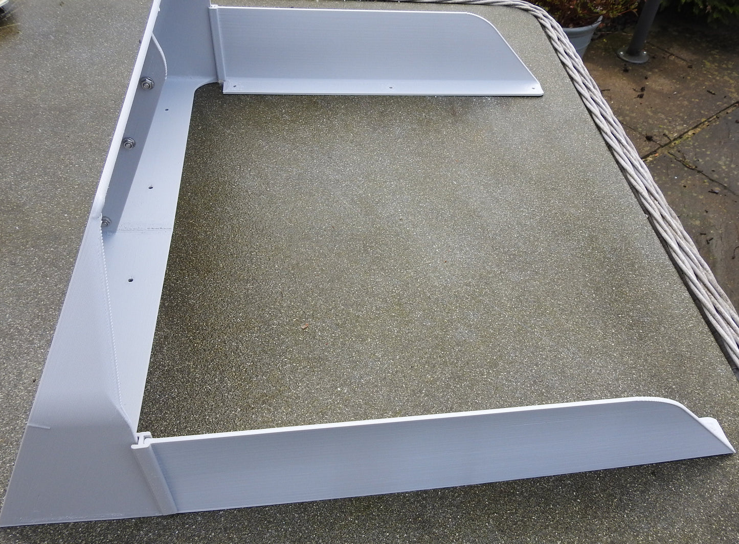 60cm Flat Top EV Charger Canopy with Skirts which effectively shade the charger