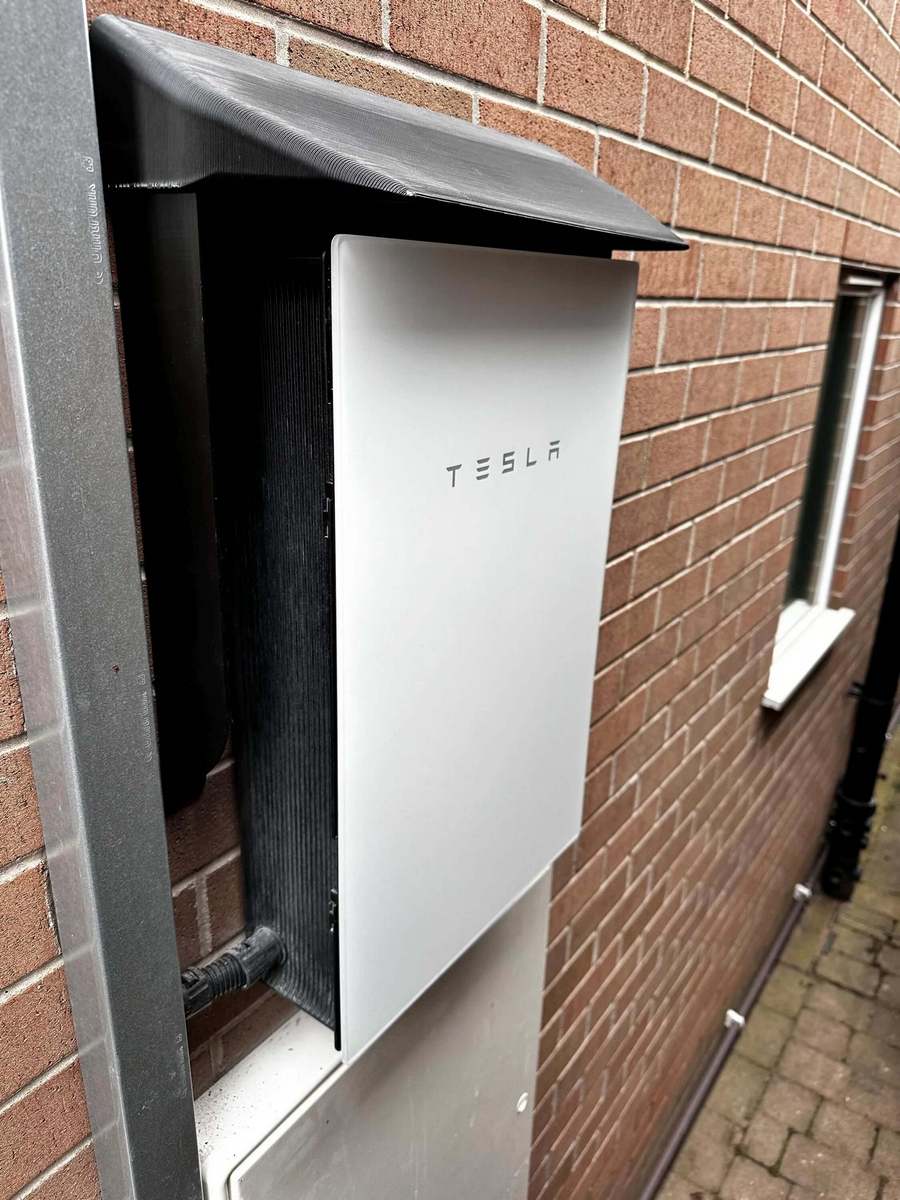 48cm Tesla Powerwall Gateway Cover: All Weather Sun Shade Canopy